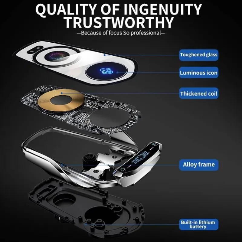 Wild u0026 Free Gear Automobilindustrie|Autozubehör-Magnetische kabellose Autotelefonhalterung - Automatische Ladehalterung