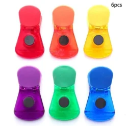 Space Savvy Küche & Esszimmer-Magnetische Lebensmittelverschlussklammern - Notizhalter für den Kühlschrank