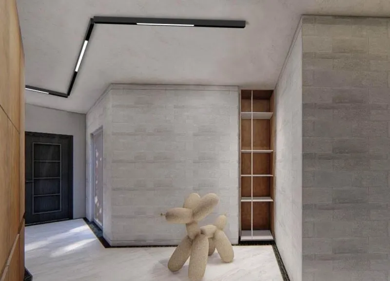 The Gilded Nest Beleuchtung-Magnetische Schienenbeleuchtung - Wandmontiertes schwarzes System