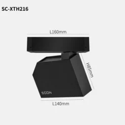 The Gilded Nest Beleuchtung-Magnetische Schienenbeleuchtung - Wandmontiertes schwarzes System