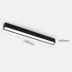 The Gilded Nest Beleuchtung-Magnetische Schienenbeleuchtung - Wandmontiertes schwarzes System