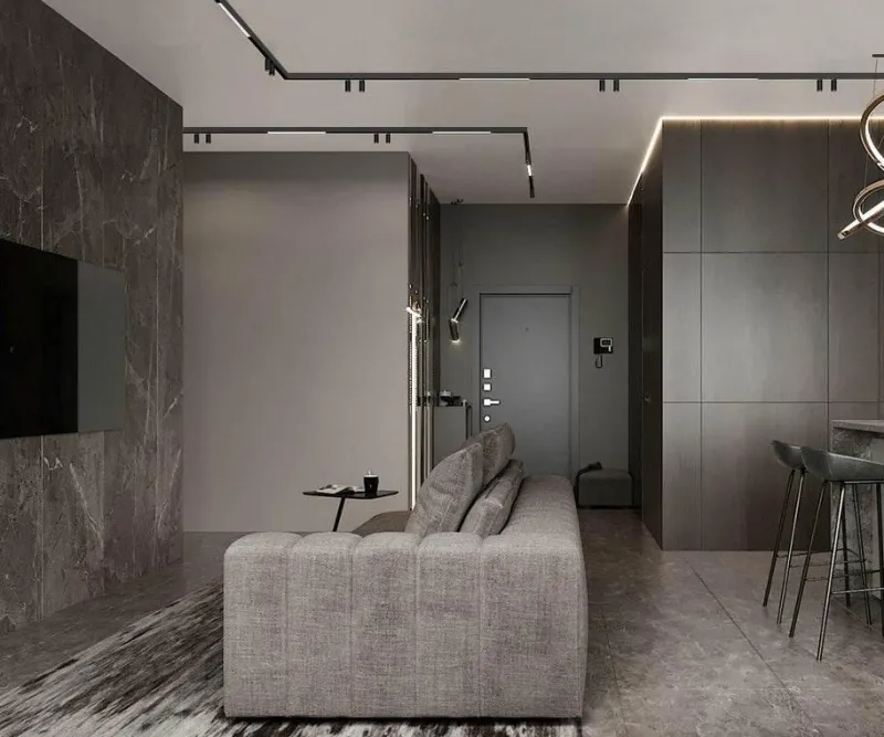 The Gilded Nest Beleuchtung-Magnetische Schienenbeleuchtung - Wandmontiertes schwarzes System