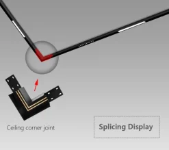 The Gilded Nest Beleuchtung-Magnetische Schienenbeleuchtung - Wandmontiertes schwarzes System