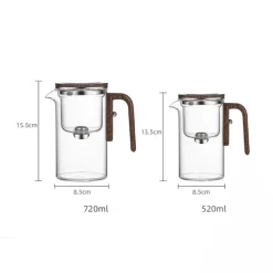 Brew Bliss Küche & Esszimmer-Magnetische Teetrennkanne mit einem Klick - Easy Brew Kettle