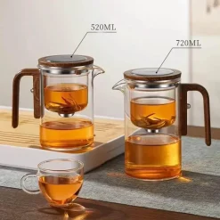 Brew Bliss Küche & Esszimmer-Magnetische Teetrennkanne mit einem Klick - Easy Brew Kettle