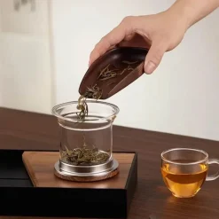 Brew Bliss Küche & Esszimmer-Magnetische Teetrennkanne mit einem Klick - Easy Brew Kettle