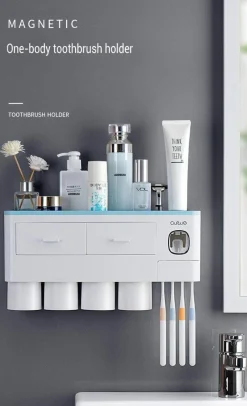 The Blissful Bath Badezimmer-Magnetischer Badezimmer-Organizer – platzsparende Aufbewahrungslösung zur Wandmontage