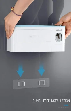 The Blissful Bath Badezimmer-Magnetischer Badezimmer-Organizer – platzsparende Aufbewahrungslösung zur Wandmontage