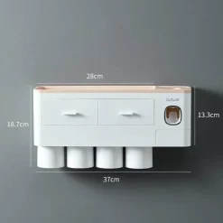 The Blissful Bath Badezimmer-Magnetischer Badezimmer-Organizer – platzsparende Aufbewahrungslösung zur Wandmontage