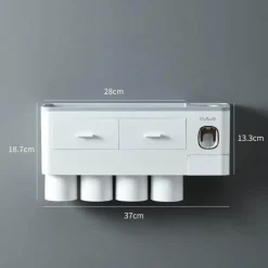 The Blissful Bath Badezimmer-Magnetischer Badezimmer-Organizer – platzsparende Aufbewahrungslösung zur Wandmontage