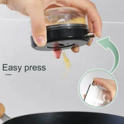 Space Savvy Küche & Esszimmer-Magnetischer Mini-Gewürzbehälter – platzsparender Gewürz-Organizer