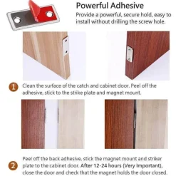 The Decor Haven Küche & Esszimmer|Gadgets Für Zuhause-Magnetischer Schrank-Organizer – ultradünn, starker Halt