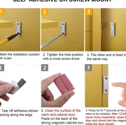 The Decor Haven Küche & Esszimmer|Gadgets Für Zuhause-Magnetischer Schrank-Organizer – ultradünn, starker Halt