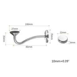 The Blissful Bath Badezimmer-Magnetischer Seifenhalter – Wandmontierter Badezimmer-Organizer