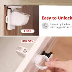 Comfort u0026 Style Gadgets Für Zuhause-Magnetisches Baby-Sicherheitsschloss – Unsichtbare Kindersicherungslösung