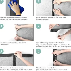 Comfort u0026 Style Gadgets Für Zuhause-Magnetisches Moskitonetz – Freihändiger automatischer Insektenschutz