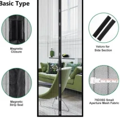 Comfort u0026 Style Gadgets Für Zuhause-Magnetisches Moskitonetz – Freihändiger automatischer Insektenschutz