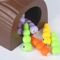 The Decor Haven Babyspielzeug-Magnetisches Spechtspielzeug – lustiges Wurmfangspiel für Kinder