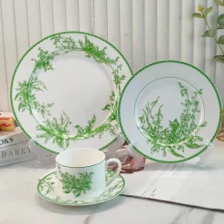 Plates u0026 More Küche & Esszimmer-Maiglöckchen-Set aus Bone China – elegantes Blumengeschirr