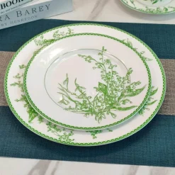 Plates u0026 More Küche & Esszimmer-Maiglöckchen-Set aus Bone China – elegantes Blumengeschirr