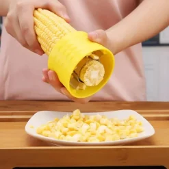 Tom Küche & Esszimmer-Maisschälwerkzeug – Müheloses Entfernen und Schneiden von Maiskörnern