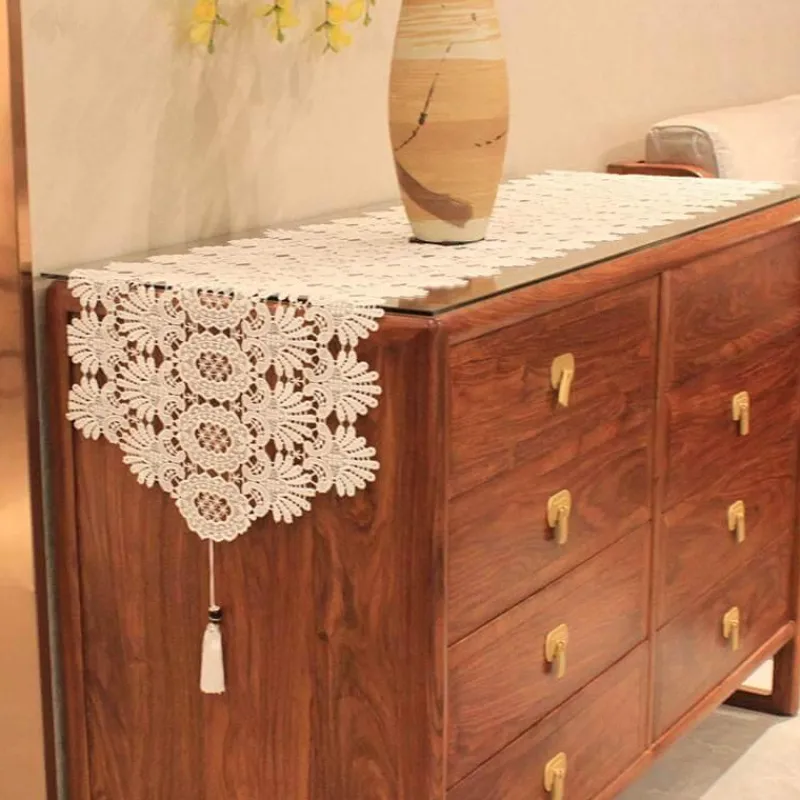 Fine Table Threads Küche & Esszimmer-Makramee Tischläufer - Boho Chic Wohndekor