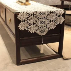 Fine Table Threads Küche & Esszimmer-Makramee Tischläufer - Boho Chic Wohndekor