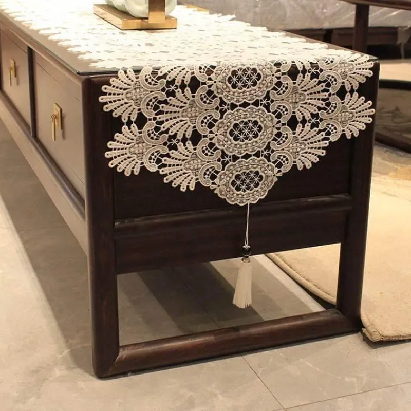 Fine Table Threads Küche & Esszimmer-Makramee Tischläufer - Boho Chic Wohndekor