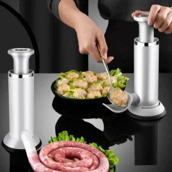 The Culinary Kit Küche & Esszimmer-Manuelle Wurstmaschine – Einfache selbstgemachte Füllmaschine