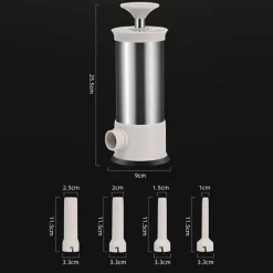 The Culinary Kit Küche & Esszimmer-Manuelle Wurstmaschine – Einfache selbstgemachte Füllmaschine