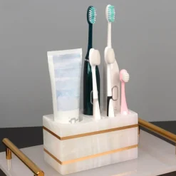 Aqua Essence Badezimmer-Marble Bathroom Set - Elegant Natural Decor Accessories