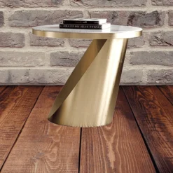 Willow u0026 Whim Möbel-Marble Coffee Table Set - Modern Chic Stone Design