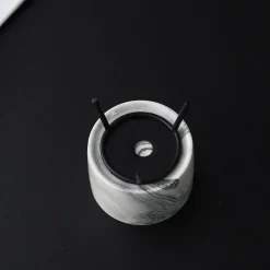 Timeless Vessels Wohndeko-Marmor-Blumenvase - Minimalistisches nordisches Wohndekor