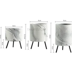 Timeless Vessels Wohndeko-Marmor-Blumenvase - Minimalistisches nordisches Wohndekor