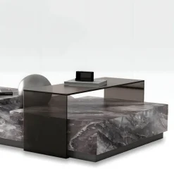 The Coffee Table Co. Möbel-Marmor-Couchtisch – eleganter Lucienne-Akzenttisch