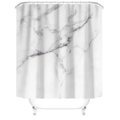 Aqua Essence Badezimmer--Duschvorhang-Set – Elegantes Badezimmerdekor