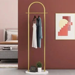 Room to Spare Aufbewahrung Und Organisation-Marmor-Kleiderbügel – Schlichtes Bodenregal für Schlafzimmer & Garderobe