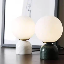 Bright Accents Beleuchtung-Marmor-Tischlampe – Elegantes, modernes Kugel-Design
