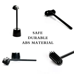 TailTrend Haustierspielzeug-Massagebürste zur Katzenpflege – Interaktives Haustierspielzeug mit Ständer