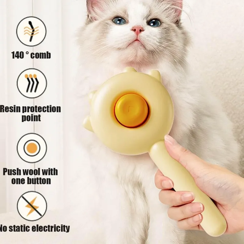 Furendo Haustierzubehör|Reinigungswerkzeuge Für Haustiere-Massagekamm für Haustiere – Einfaches Pflegewerkzeug zur Ohrenreinigung