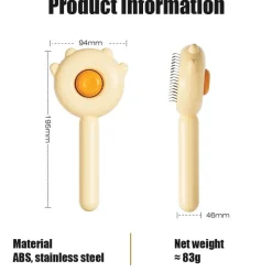 Furendo Haustierzubehör|Reinigungswerkzeuge Für Haustiere-Massagekamm für Haustiere – Einfaches Pflegewerkzeug zur Ohrenreinigung