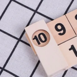 The Decor Haven Babyspielzeug-Mathe-Spielzeug aus Holz – Kreatives Lernwerkzeug für Kinder