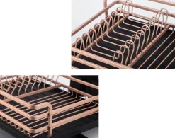 Space Savvy Küche & Esszimmer-Mattes Abtropfgestell – Stilvoller Küchen-Organizer