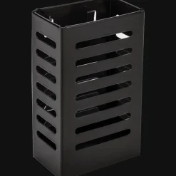 Cozy Living Küche & Esszimmer|Möbel-Mattschwarze Küchenaufbewahrung aus Metall ohne Bohren