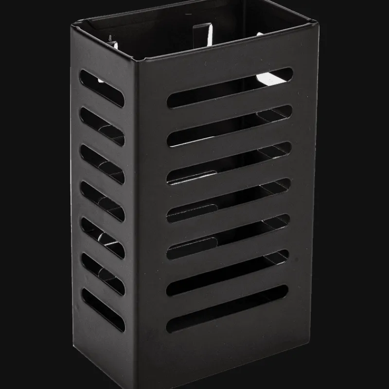 Cozy Living Küche & Esszimmer|Möbel-Mattschwarze Küchenaufbewahrung aus Metall ohne Bohren