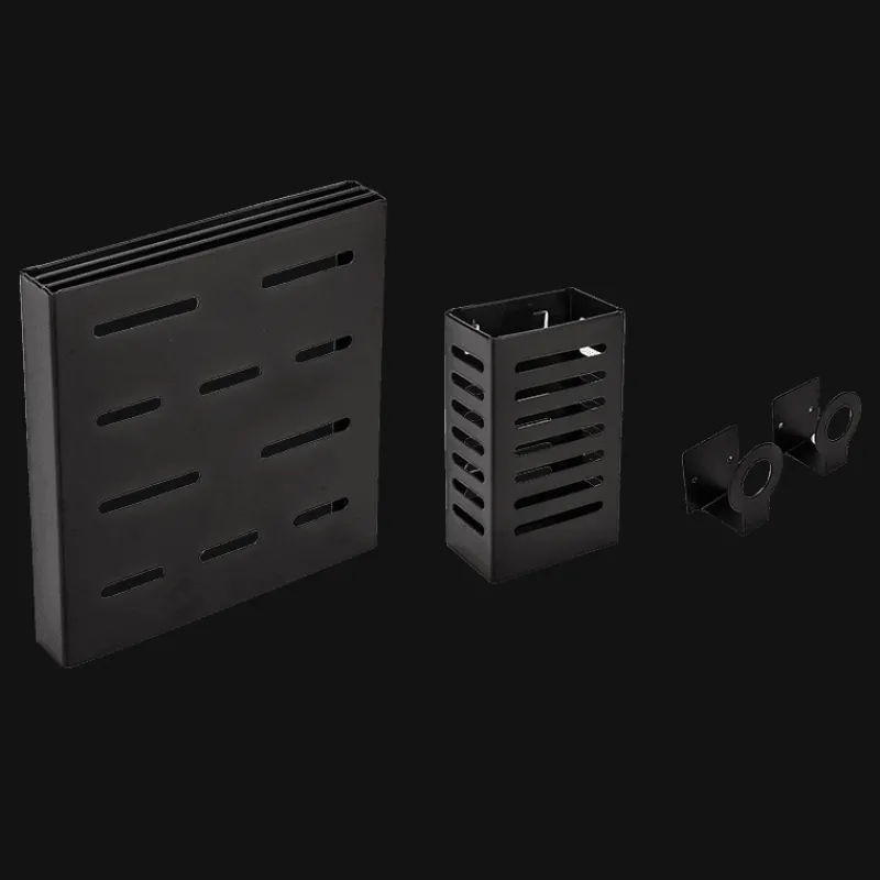 Cozy Living Küche & Esszimmer|Möbel-Mattschwarze Küchenaufbewahrung aus Metall ohne Bohren