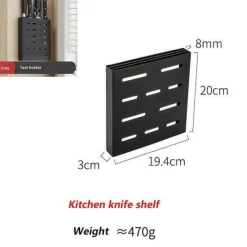 Cozy Living Küche & Esszimmer|Möbel-Mattschwarze Küchenaufbewahrung aus Metall ohne Bohren