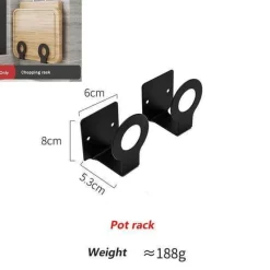 Cozy Living Küche & Esszimmer|Möbel-Mattschwarze Küchenaufbewahrung aus Metall ohne Bohren