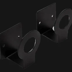 Cozy Living Küche & Esszimmer|Möbel-Mattschwarze Küchenaufbewahrung aus Metall ohne Bohren