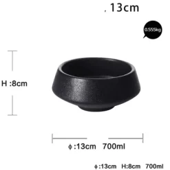 The Culinary Kit Küche & Esszimmer-Mattschwarze Snackschale – Modernes, elegantes Serviergericht